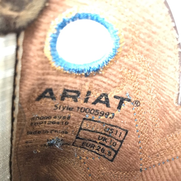 Ariat Unisex Youth Crossfire Cowboy Boots Sz 11 - Picture 8 of 8